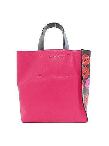 MARNI Marni Museo Lip Pattern 2-Way Leather Handbag for Women (view 2)