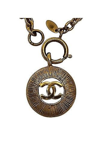 Chanel Chanel Coco Mark Necklace, Gold GP, Brand Accessories, Men's & Women's (view 1)