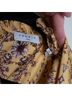 Sandro 100% Polyester Floral Yellow Ivory Casual Dress Size 4 - photo 3