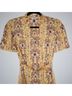 Sandro 100% Polyester Floral Yellow Ivory Casual Dress Size 4 - photo 4