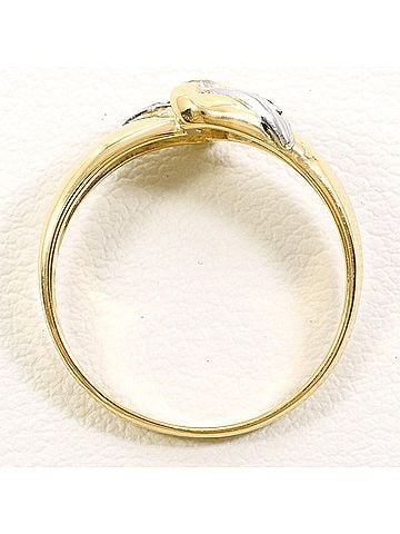 Unbranded PT900 Platinum 18K Yellow Gold Ring with Diamonds 0.14ct and 0.01ct, Total Weight 2.5g, Jewelry (view 2)