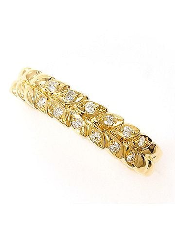 Unbranded 18K (18-karat) Yellow Gold Ring with 0.09 ct Diamond, Total Weight 2.5g, Jewelry (view 1)