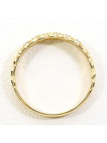 Unbranded 18K (18-karat) Yellow Gold Ring with 0.09 ct Diamond, Total Weight 2.5g, Jewelry (view 2)