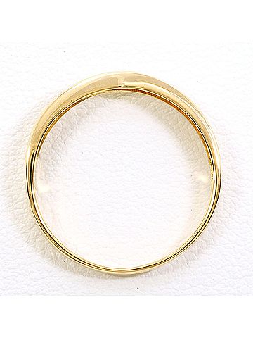 Unbranded 18K (18-karat) Yellow Gold Ring with 0.04 ct Diamond, Total Weight 2.2g, Jewelry (view 2)