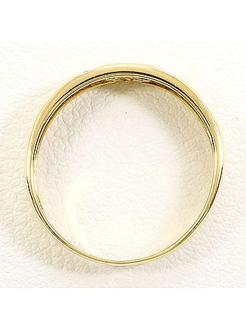 Unbranded 18K (18-karat) Yellow Gold Ring with Diamond (carat weight not stamped), Total Weight 2.5g, Jewelry (view 2)