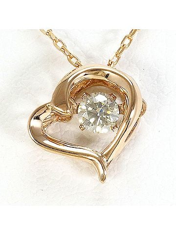 Unbranded 18K (18-karat gold) Pink Gold Necklace with 0.07ct Diamond, Total Weight 1.0g, 39cm, Jewelry (view 1)