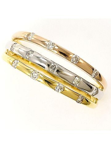 Unbranded PT900 Platinum 18K Yellow Gold Ring with 0.20ct Diamond, Total Weight 3.3g, Jewelry (view 1)