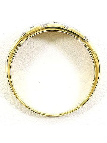 Unbranded PT900 Platinum 18K Yellow Gold Ring with 0.20ct Diamond, Total Weight 3.3g, Jewelry (view 2)
