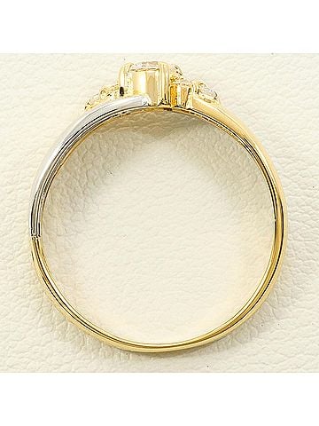 Unbranded PT900 Platinum 18K Yellow Gold Ring with 0.25ct Diamond, Total Weight 2.5g - Jewelry (view 2)