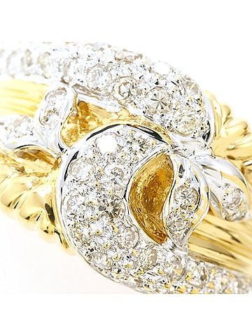 Unbranded 18K (18-karat) Yellow Gold Ring with 0.62ct Diamond, Total Weight 7.2g, Jewelry (view 2)