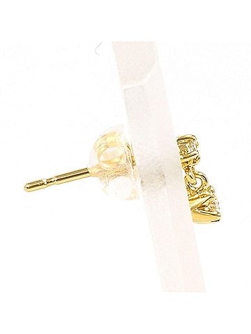 Unbranded 18K (18-karat) Yellow Gold Earring (Single Earring) with 0.07ct Diamond, Total Weight 0.2g, Jewelry (view 2)