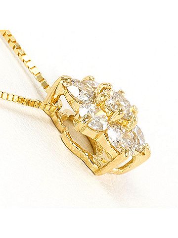 Unbranded 18K (18-karat) Yellow Gold Necklace with 0.50ct Diamond, Total Weight 1.6g, 40cm Length, Jewelry (view 2)