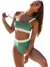 Amazon Basics Color Block Multi Color Swimsuit Bottoms Size S - photo 2