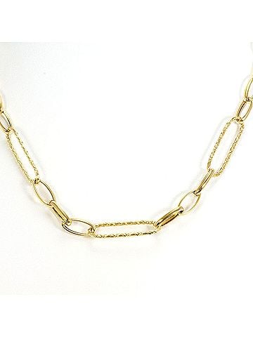 Unbranded 18K (18-karat) Yellow Gold Necklace, Total Weight 6.0g, 44cm, Jewelry (view 1)