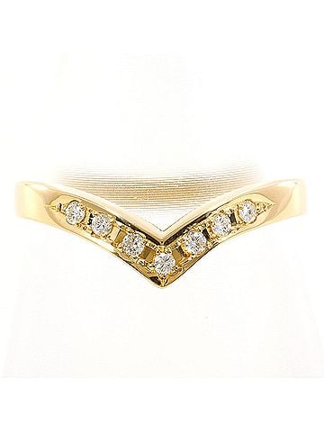 Unbranded 18K (18-karat) Yellow Gold Ring with 0.08ct Diamond, Total Weight 2.1g, Jewelry (view 1)