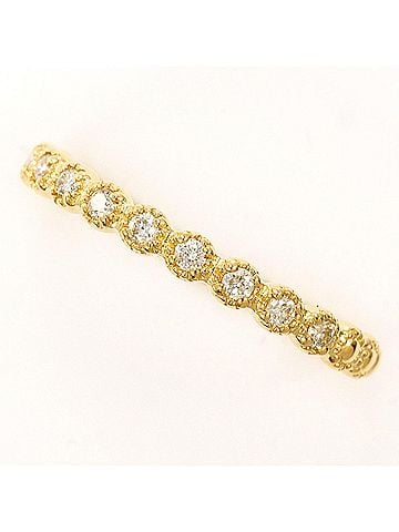 Unbranded 18K (18-karat) Yellow Gold Ring with 0.10ct Diamond, Total Weight 1.1g, Jewelry (view 1)