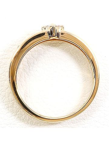 Unbranded 18K (18-karat) Pink Gold Ring with Diamond (carat weight not stamped), Total Weight 2.6g, Jewelry (view 2)
