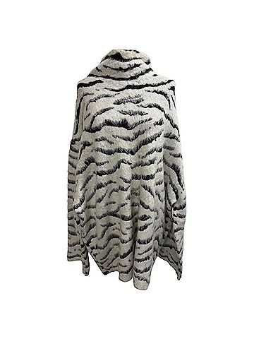 Givenchy Givenchy Zebra Striped Sweater in Animal Print Mohair (view 1)