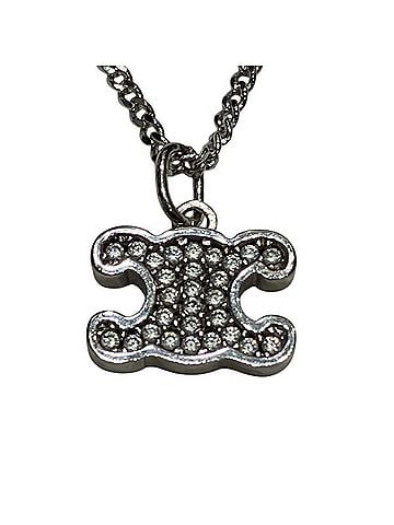 Céline Celine Triomphe Necklace with Rhinestones - Women's Brand Accessory (view 1)