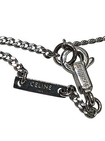 Céline Celine Triomphe Necklace with Rhinestones - Women's Brand Accessory (view 2)