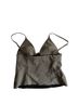 Zara Checkered-gingham Brown Sleeveless Blouse Size S - photo 2