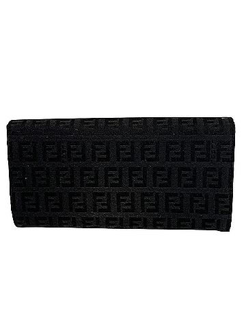 Fendi Fendi FENDI Long Wallet Zucchino Canvas Leather 8M0021 (view 2)