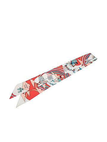 Hermès Carres Volants Silk Twilly Scarf (view 1)