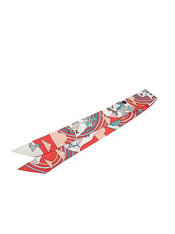 Hermès Carres Volants Silk Twilly Scarf (view 2)