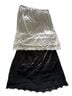 Melody 100% Polyester Black White Silk Skirt Size XL - photo 1