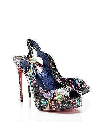 Christian Louboutin Christian Louboutin Patent Starlight Hot Chick Alta Slingback Pumps (view 2)