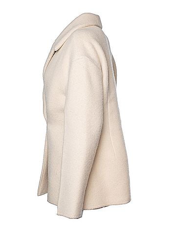 The Row The Row, Azzedina beige wool jacket with hidden closure (view 2)