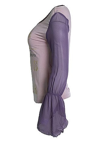 Moschino Moschino Jeans, Pink top with fluttered sleeves (view 2)