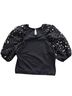 Dolan 100% Cotton 100% Polyester Black Short Sleeve Blouse Size S - photo 2