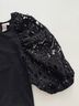 Dolan 100% Cotton 100% Polyester Black Short Sleeve Blouse Size S - photo 4