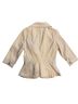Nick & Mo 65% Cotton 35% Polyester 100% Polyester Stripes Pink White Blazer Size M - photo 2
