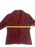 Peruvian Connection Floral Red Black Blazer Size M - photo 7