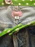 Molly B. Polka Dots Green Jeans Size S - photo 3