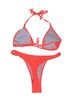 Shein Multi Color Orange Two Piece Swimsuit Size L - photo 2