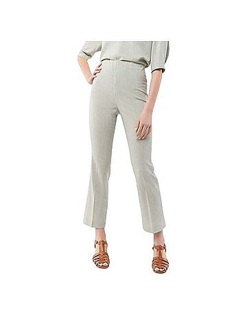 Ann Mashburn Fayette Flare Cropped Pant Fleece Pants (view 1)