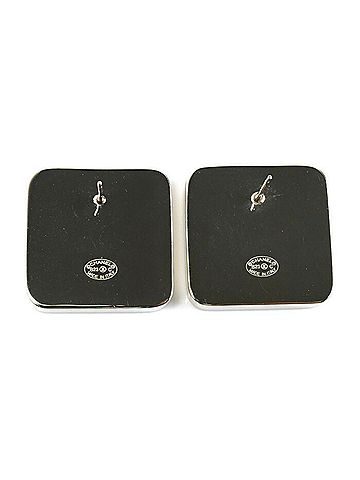 Chanel CHANEL Metal Coco Mark Square Earrings AB9777 for Women (view 2)