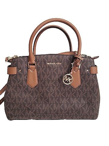 Michael Kors Lynn East West Large Leather Satchel (view 1)