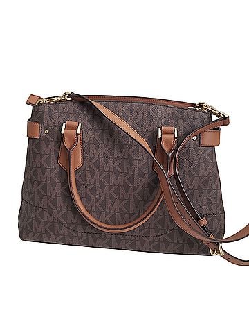 Michael Kors Lynn East West Large Leather Satchel (view 2)