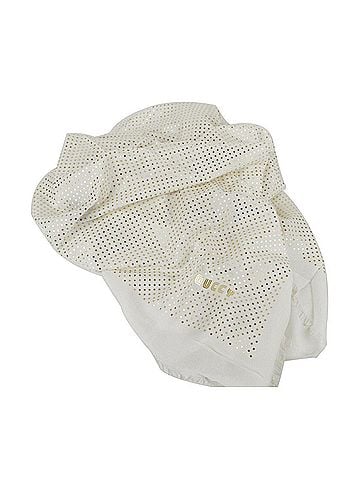 Gucci Women's White Modal / Cashmere "GUCCY" Star Print Large Square Scarf (view 1)