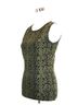 Gucci 100% Wool Solid Green Women's Green Wool Small Python Printed Blend Tank Top Size S - photo 3