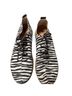 otBt 100% Leather Animal Print White Brown Sneakers Size 9 1/2 - photo 3