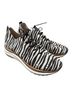 otBt 100% Leather Animal Print White Brown Sneakers Size 9 1/2 - photo 1