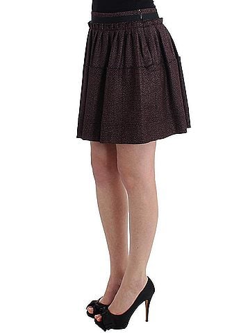 GF Ferre Purple Short Flannel Women's Skirt (view 2)