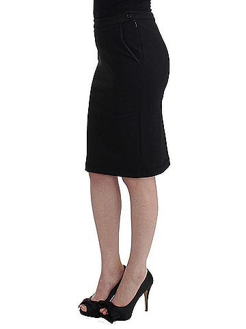 GF Ferre Black Straight Pencil Women's Skirt (view 2)