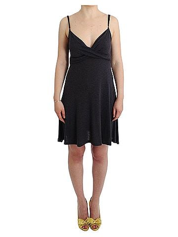 Costume National Gray knitted A-line Women's dress (view 1)