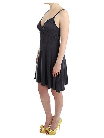 Costume National Gray knitted A-line Women's dress (view 2)